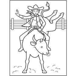 Coloring page: Cowboy (Characters) #91430 - Printable coloring pages