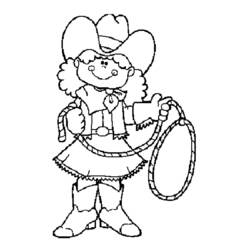 Coloring page: Cowboy (Characters) #91435 - Free Printable Coloring Pages