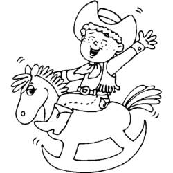 Coloring page: Cowboy (Characters) #91438 - Free Printable Coloring Pages