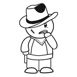 Coloring page: Cowboy (Characters) #91439 - Free Printable Coloring Pages