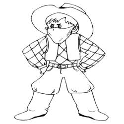 Coloring page: Cowboy (Characters) #91440 - Printable coloring pages