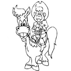 Coloring page: Cowboy (Characters) #91445 - Free Printable Coloring Pages