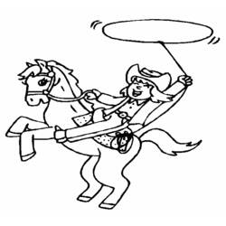 Coloring page: Cowboy (Characters) #91453 - Free Printable Coloring Pages