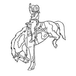 Coloring page: Cowboy (Characters) #91455 - Free Printable Coloring Pages