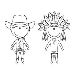 Coloring page: Cowboy (Characters) #91461 - Printable coloring pages