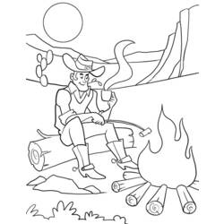 Coloring page: Cowboy (Characters) #91462 - Free Printable Coloring Pages