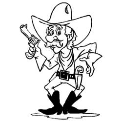 Coloring page: Cowboy (Characters) #91463 - Printable coloring pages