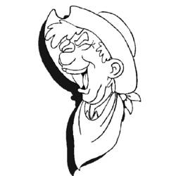 Coloring page: Cowboy (Characters) #91472 - Free Printable Coloring Pages
