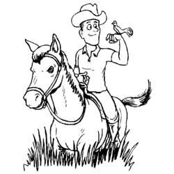 Coloring page: Cowboy (Characters) #91475 - Free Printable Coloring Pages