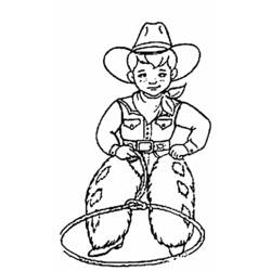 Coloring page: Cowboy (Characters) #91476 - Free Printable Coloring Pages
