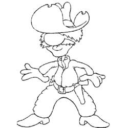 Coloring page: Cowboy (Characters) #91480 - Free Printable Coloring Pages