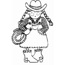 Coloring page: Cowboy (Characters) #91495 - Free Printable Coloring Pages