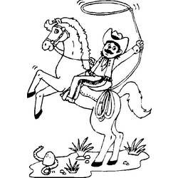Coloring page: Cowboy (Characters) #91520 - Free Printable Coloring Pages
