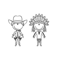 Coloring page: Cowboy (Characters) #91522 - Printable coloring pages
