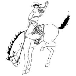 Coloring page: Cowboy (Characters) #91528 - Free Printable Coloring Pages