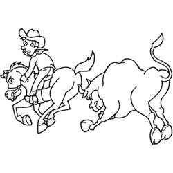 Coloring page: Cowboy (Characters) #91534 - Free Printable Coloring Pages