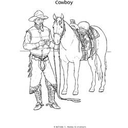Coloring page: Cowboy (Characters) #91539 - Free Printable Coloring Pages