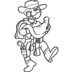 Coloring page: Cowboy (Characters) #91542 - Free Printable Coloring Pages