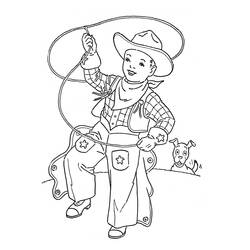 Coloring page: Cowboy (Characters) #91551 - Printable coloring pages