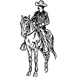 Coloring page: Cowboy (Characters) #91588 - Free Printable Coloring Pages