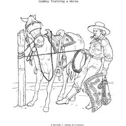 Coloring page: Cowboy (Characters) #91596 - Free Printable Coloring Pages