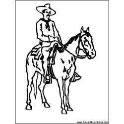 Coloring page: Cowboy (Characters) #91597 - Free Printable Coloring Pages