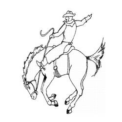 Coloring page: Cowboy (Characters) #91618 - Free Printable Coloring Pages
