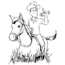Coloring page: Cowboy (Characters) #91643 - Free Printable Coloring Pages