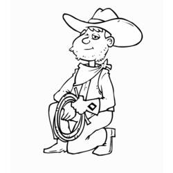 Coloring page: Cowboy (Characters) #91652 - Free Printable Coloring Pages