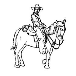 Coloring page: Cowboy (Characters) #91657 - Printable coloring pages