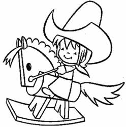 Coloring page: Cowboy (Characters) #91682 - Free Printable Coloring Pages