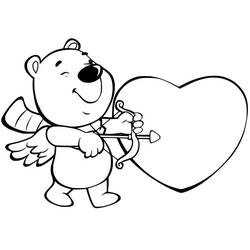 Coloring pages: Cupid - Free Printable Coloring Pages