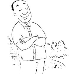 Coloring page: Dad (Characters) #103509 - Printable coloring pages