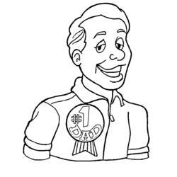 Coloring page: Dad (Characters) #103512 - Printable coloring pages