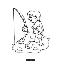 Coloring page: Dad (Characters) #103518 - Printable coloring pages