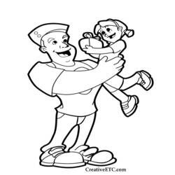Coloring page: Dad (Characters) #103567 - Free Printable Coloring Pages