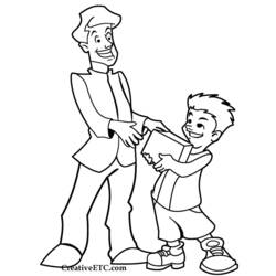 Coloring page: Dad (Characters) #103646 - Printable coloring pages