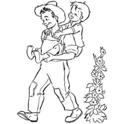 Coloring page: Dad (Characters) #103653 - Printable coloring pages