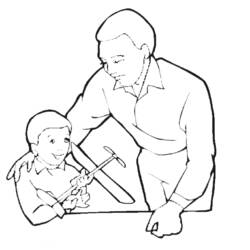 Coloring page: Dad (Characters) #103729 - Free Printable Coloring Pages
