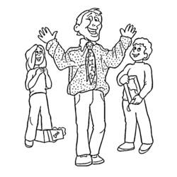 Coloring page: Dad (Characters) #103753 - Free Printable Coloring Pages