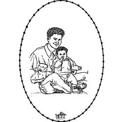 Coloring page: Dad (Characters) #103829 - Free Printable Coloring Pages