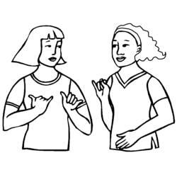 Coloring page: Disabled Person (Characters) #98411 - Printable coloring pages