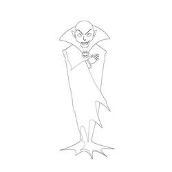 Coloring page: Dracula (Characters) #204062 - Free Printable Coloring Pages