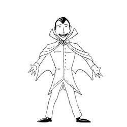 Coloring page: Dracula (Characters) #204063 - Free Printable Coloring Pages