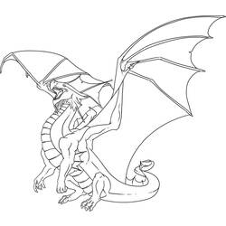 Coloring page: Dragon (Characters) #148348 - Printable coloring pages