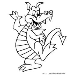 Coloring page: Dragon (Characters) #148367 - Free Printable Coloring Pages