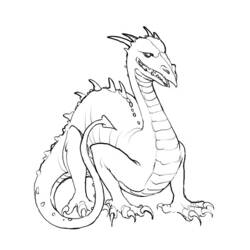 Coloring page: Dragon (Characters) #148378 - Free Printable Coloring Pages
