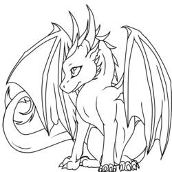 Coloring page: Dragon (Characters) #148380 - Printable coloring pages