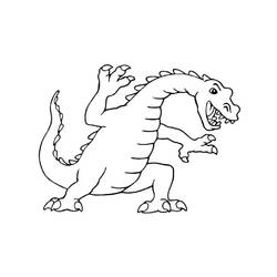 Coloring page: Dragon (Characters) #148381 - Free Printable Coloring Pages