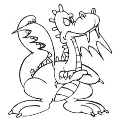 Coloring page: Dragon (Characters) #148406 - Free Printable Coloring Pages